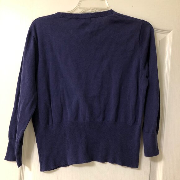 CAbi Half Sleeve Blue Cardi Size L, vintage from Spring 11 - Picture 3 of 4